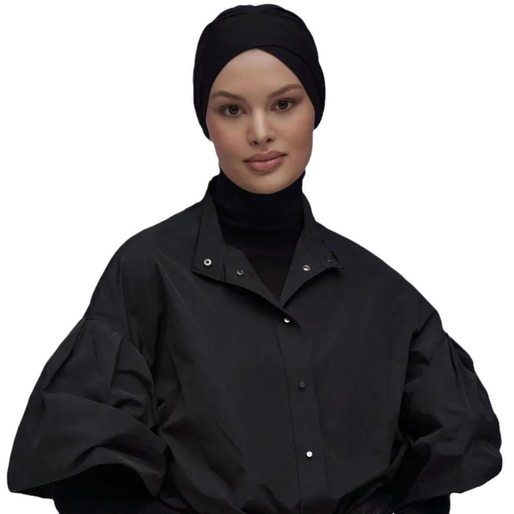 Modal Cotton Stretch Elastic Postpartum Cap - Solid Color Tie-on Indian Hat