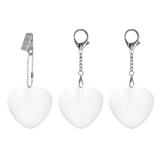 Dokunmatik ve Hareket Sensörlü Kalp Şeklinde Çanta Lambası USB Şarjlı Otomatik LED Işıklı Mini El Feneri Çantalar Cüzdanlar Anahtarlıklar Kompakt Kalp Tasarımı