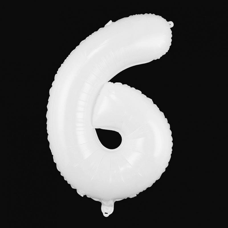 32-Inch White Digital Balloon for Birthdays, Proposals, and Parties