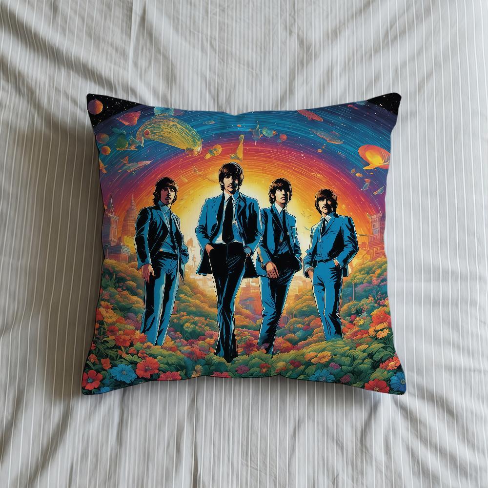 Kissen Das Band SN Abdeckung Weiche Hülle Sofa Rock Wohn B-BbeatleS-ES Zimmer Haus Bequem Büro Dekoration Schutzkissen