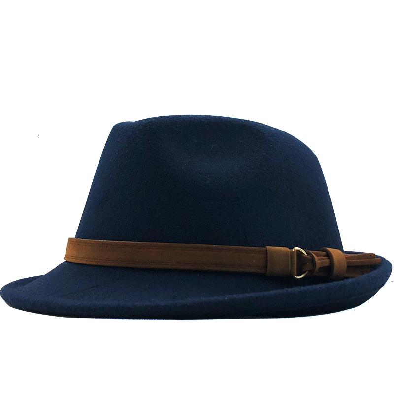 Pălărie Fedora din Lână Nouă Femei Bărbați Pentru Iarnă Toamnă Elegantă Lady Gangster Trilby Felt Homburg Church Jazz Palarie 55-58CM reglabilă