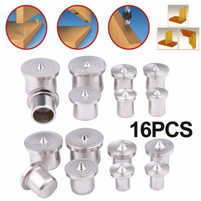 Dowel Centers Clamp Tool Parts 16Pcs Centre Point Pins 6/8/10/12mm Useful