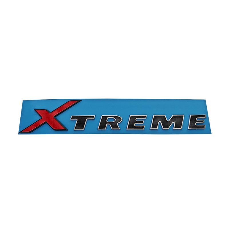 

3D Premium XTREME Limited Edition for X treme Waistline car Hood Fender trunk Rear Bonnet Nameplate Decal Emblem Badge Sticker black-red-chrome