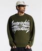 CREAM SODA LAB Big Graphic Jacquard Knit Sweatshirt Khaki