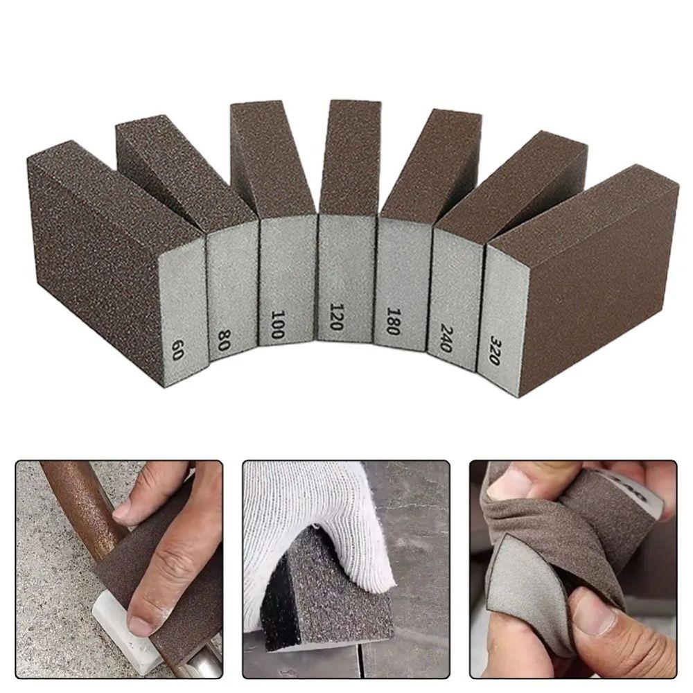 Derusting Sandpaper Model Abrasive Pad Polished Sand Brick Durable Sanding Sponge Blocks  Furniture