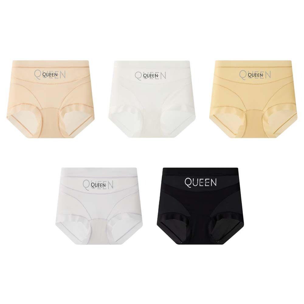 High Waist Thin Shapewear Panties Mesh Tummy Control Underwear Postpartum Body Shaper Letters Belly Contracting