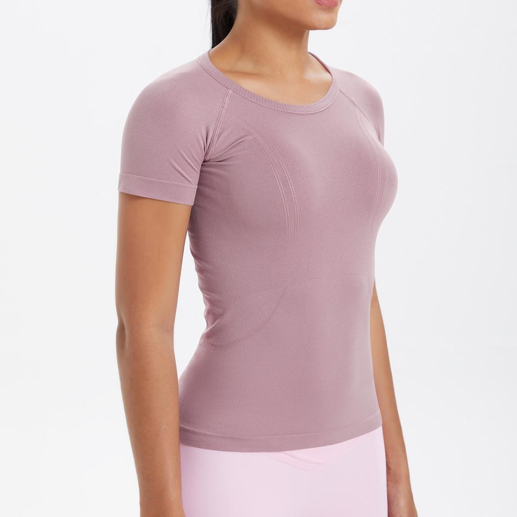 Women's Round Neck Casual Printed Short-sleeved T-shirt Top