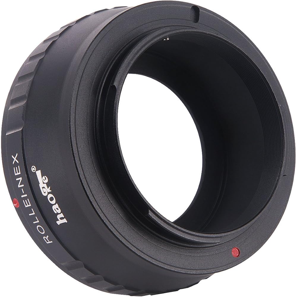 Haoge Manual Lens Mount Adapter for Rollei 35 SL35 QBM Quick Bayonet Mount Lenses - Applicable To Sony E NEX Cameras A3000 A3500 A5000 A5100 A6000 A64