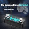 Dual 2-Way Guitar Effect Footswitch Pedal, Momentary Metal Switch with 6.35mm Jack for Replacement