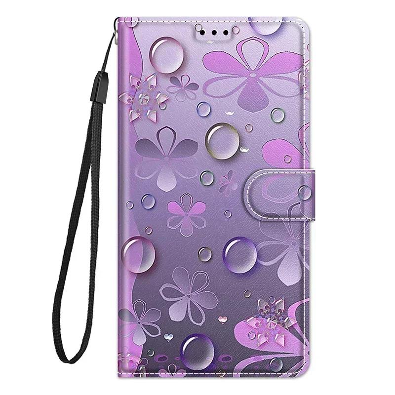 Butterfly Wallet Flip Case For Redmi Note 13 Pro 12 Turbo 12R 12S 13C 12C A3 Xiaomi Poco M6 Pro X6 X5 Leather Card Slot Cover