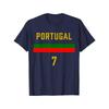 Portuguese Fan Football Shirt Cotton Short Sleeve T-shirt Round Neck Four Seasons Breathable MenStyle Comfortable