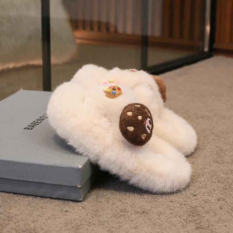 2024 Children Warm Shoes for Girls Winter New Fashion Korean Style Soft Bottom Anti-slippery Outside Trendy Versatie Slippers