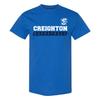 Creighton Bluejays Basketball Slant Unisex Licensed T-Shirt - Royal
