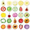50 Fruit & Vegetable Cartoon Stickers - Waterproof Graffiti Decorative Decals (50 Sheets)