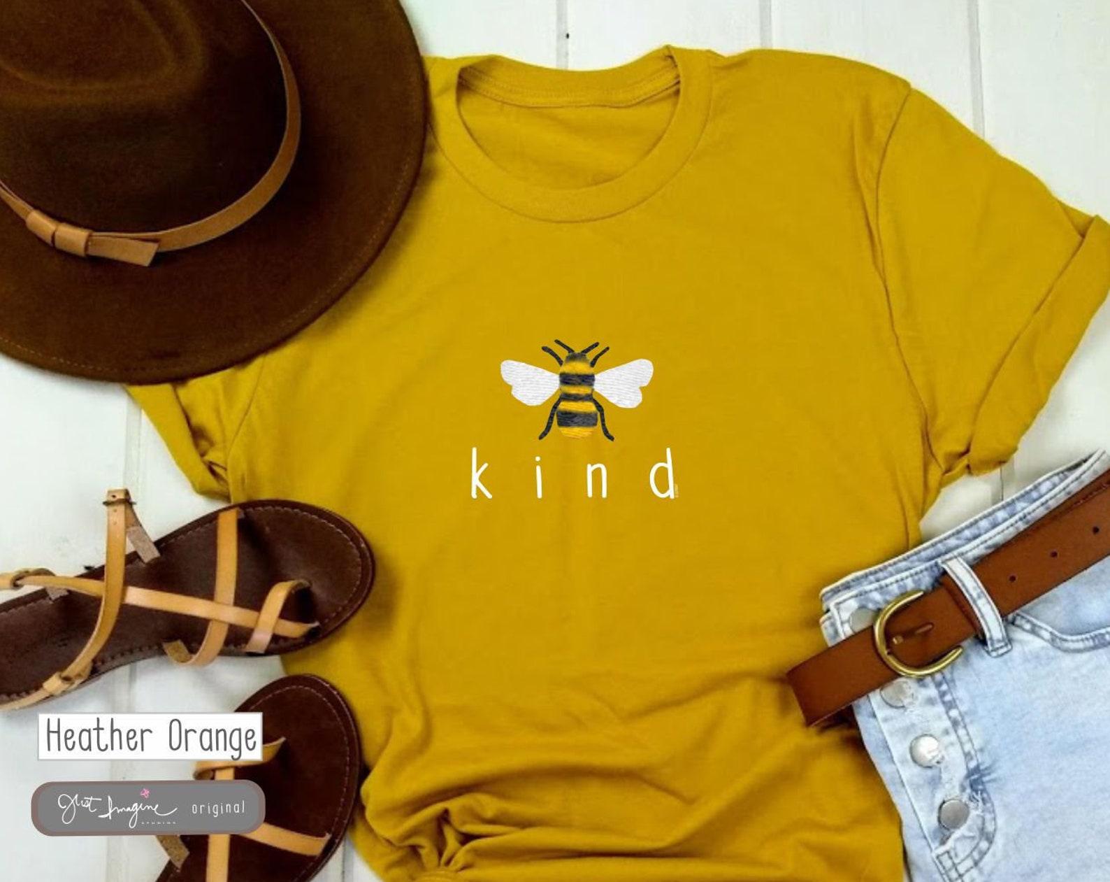 Bee Kind ~ inspirational, fun, cute, saying, bee tee, nature shirt, outdoor lover tee, gardening t shirt shirt with saying cute t womens tee M