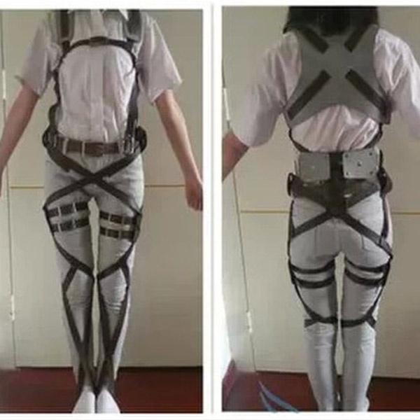 Japanese Attack On Titan Cloak Shingeki No Kyojin Scouting Legion Cosplay Costume Anime Cosplay 3 PCS Full Set