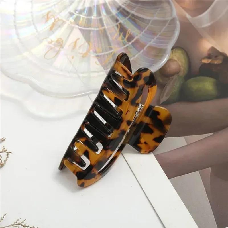 1 Stück Mode Damen Mädchen Haarschmuck Leopardenmuster Acetat Haarspangen