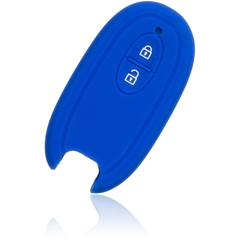 

MALAKO Силиконовый чехол для смарт-ключа Suzuki 2 кнопки Черный Wagon R Hustler Lapin single синий