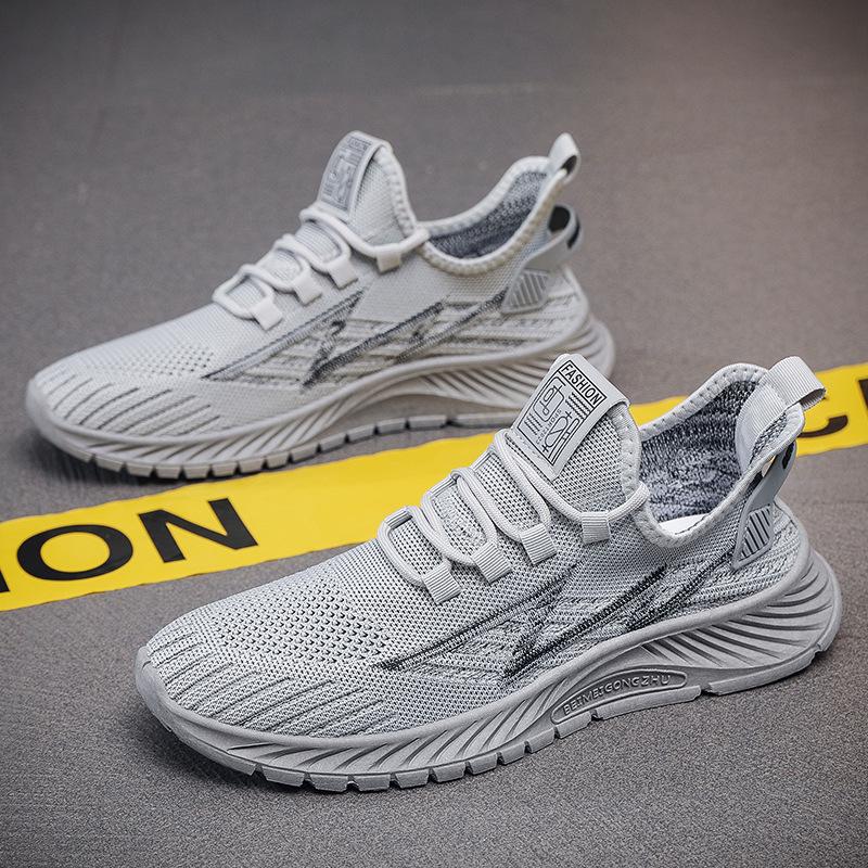 

Мужские кроссовки для бега, уличные тренировочные кроссовки, мужские повседневные легкие дышащие сетчатые кроссовки, обувь для ходьбы, chaussure homme 39 серый
