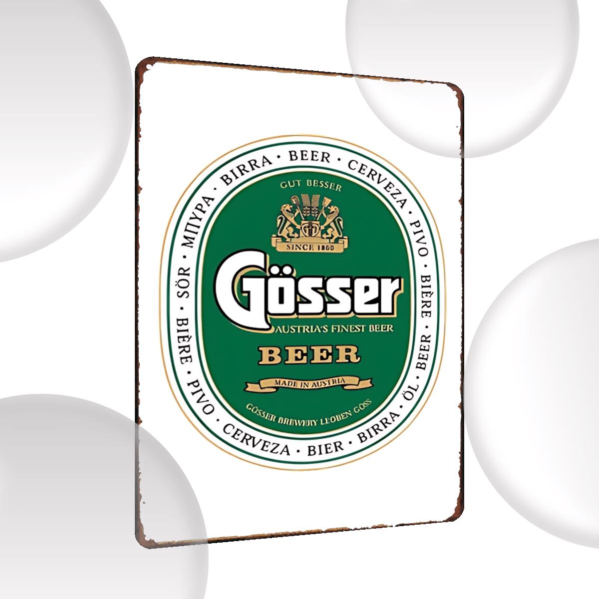 

Gosser Beer Vintage Metal Tin Sign Perfect for Man Cave Bar Cafe Garage or Farmhouse Decor Room Decor aluminum 20x30cm