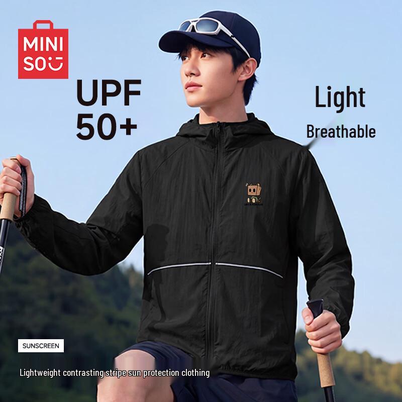 MINISO Men s Quick-Dry Hooded Anti-UV Sun Protection Jacket 2XL