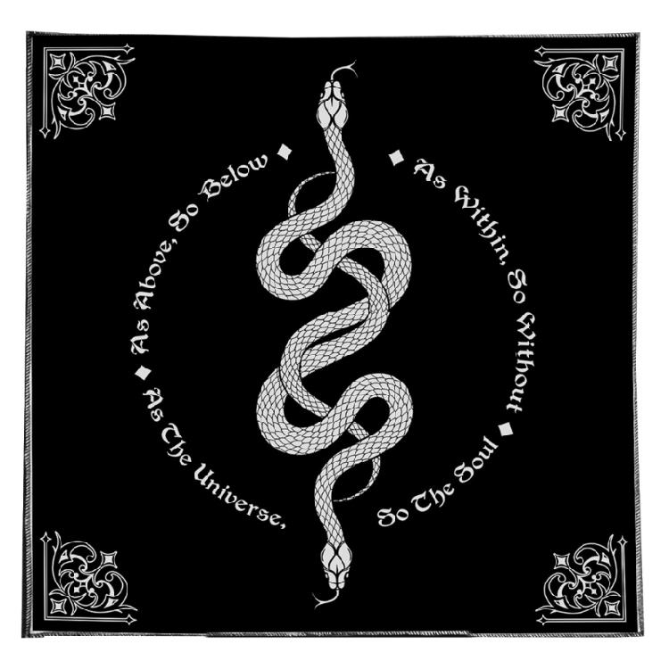 Decorative Tarots Tablecloth Soft Velvets Tarots Tablecloth Moon Plant Mats for Beginner and Practitioners A 50x50cm