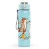 1PC Duck Splashing Water Cartoon 750ml Color Plastic Sports Water Bottle Leakproof Flip Straw Lid Suitable for Sports Office Home Use