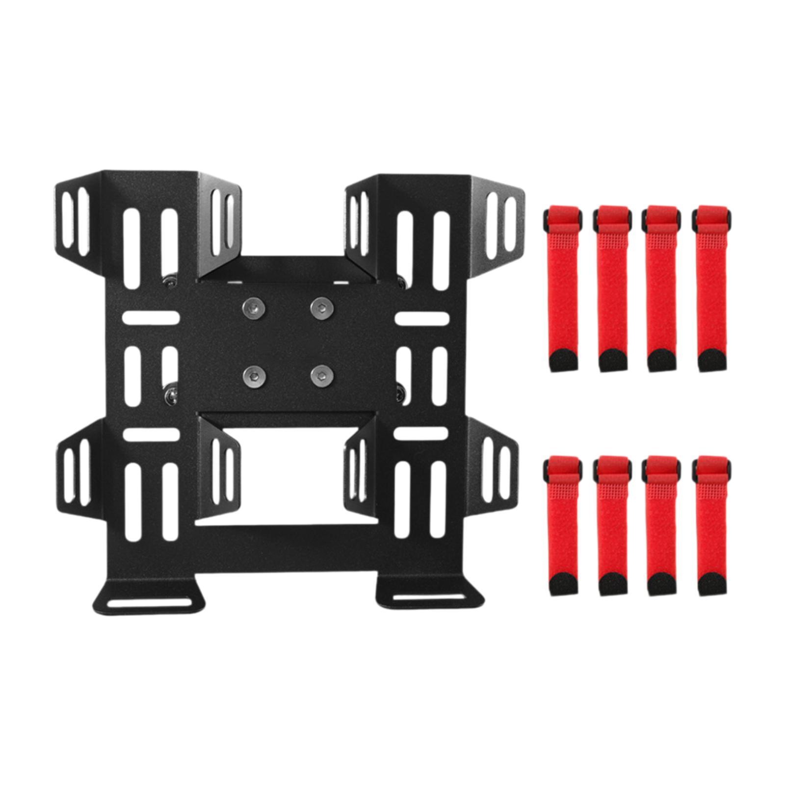

Motorcycles Bottle Holder Aluminum Mount Oil Canister Luggage Rack Storage Plate for Adventure Touring Accessories чорний