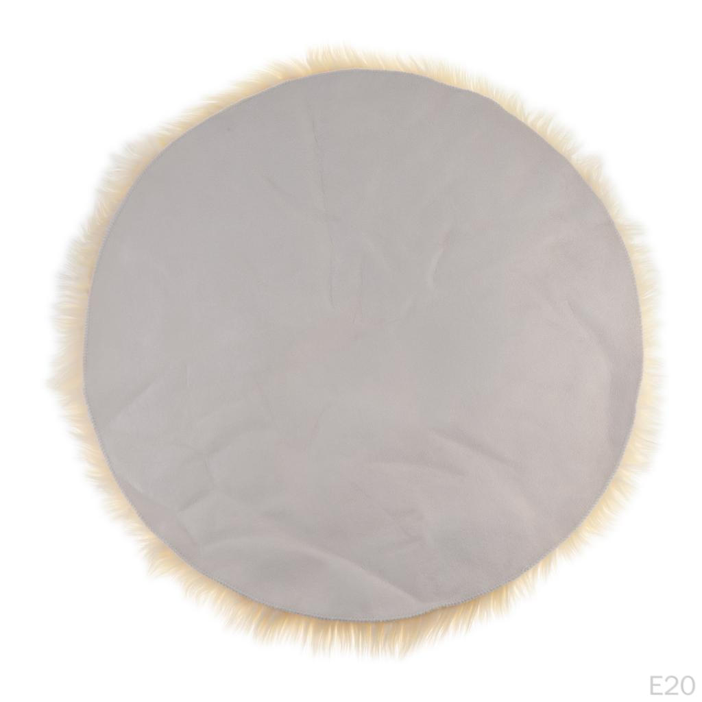 Warm Round Soft Area Rugs Bedroom Balcony Shaggy Rug Carpet, Artificial Carpet for