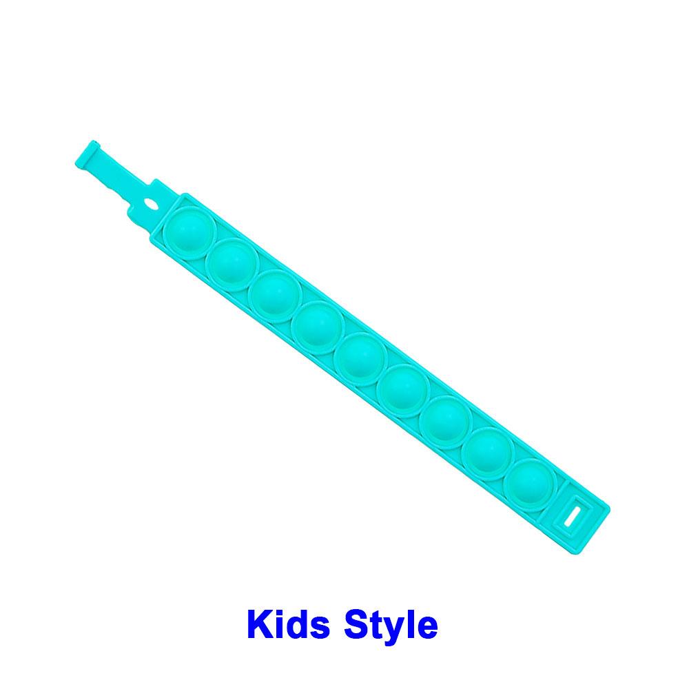 Mondo Silicone 1pz Stili Corti Pops Bolle Braccialetto Decompressione Giocattolo Sollievo Stress Colorato Braccialetto Silicone Adulti Bambini Giocattoli
