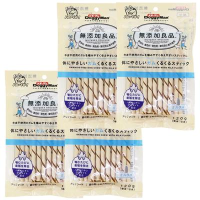 Doggyman gute Qualität Kaugummi Kurukuru Stick 120g x 4 Stück Set Frei von Zusatzstoffen körperfreundlich