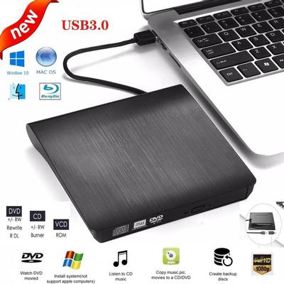 New USB 2.0/3.0 High Speed External CD DVD Drive 4K 3D Blu Ray Player Writer Portable BD/CD/DVD Burner Driver for Laptop