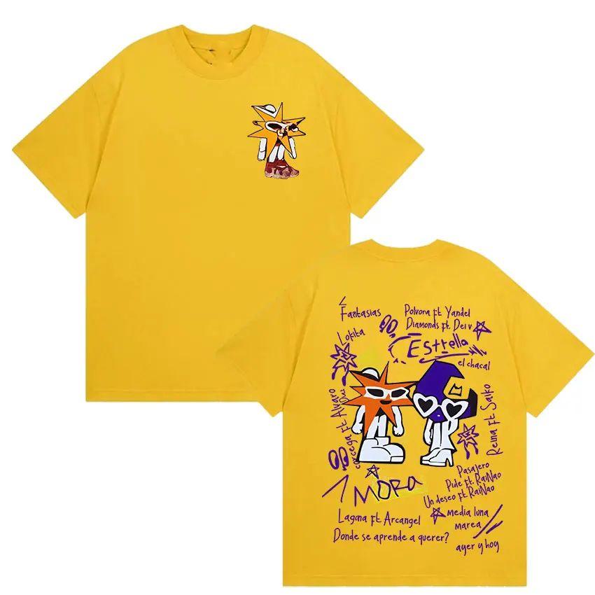 Rapper Album Tour 2025 Merch Tee Shirt Men's Women Harajuku Fashion Vintage T-shirt Casual Loose Cotton Oversized T Shirt Unisex