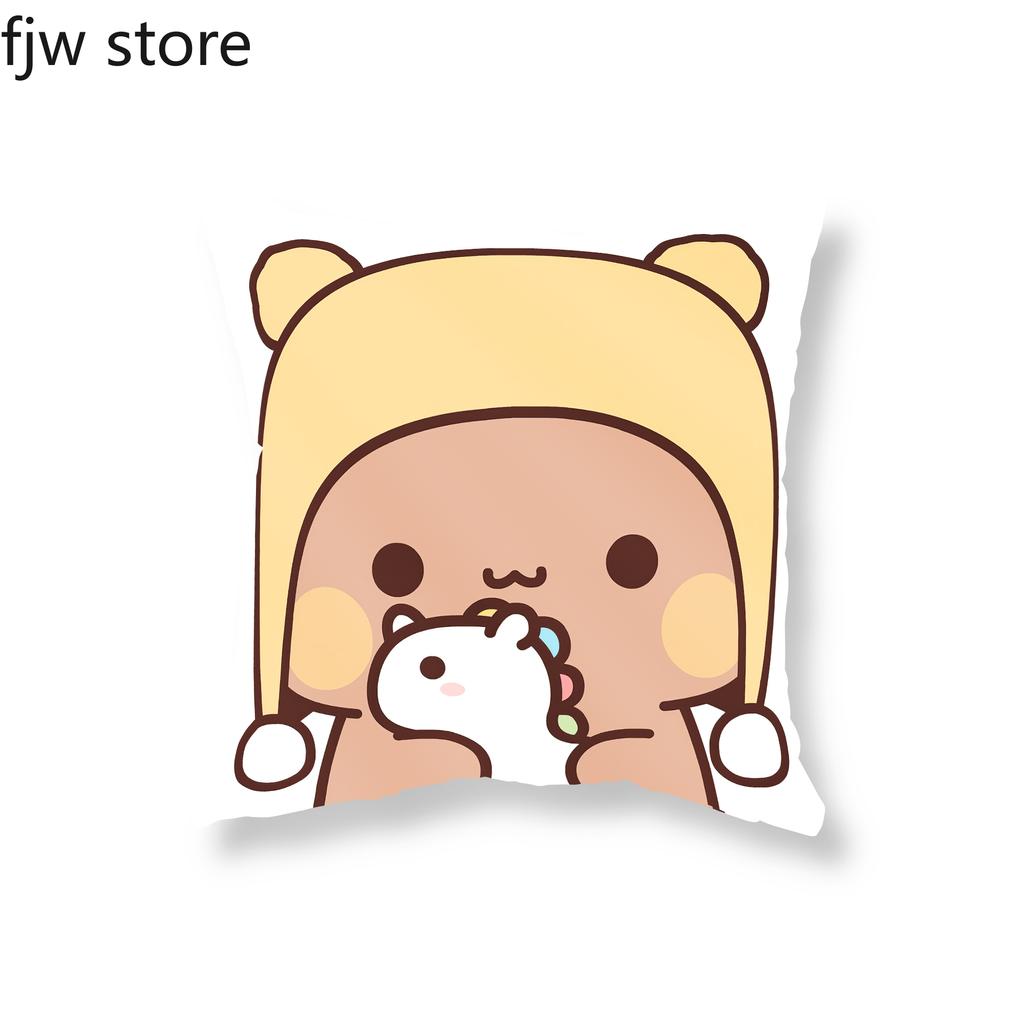 Cute Anime Red Panda Boob Throw Pillow Cover Witch Vampire Mummy Zombie Halloween Party Decor Sofa Cushion  Home