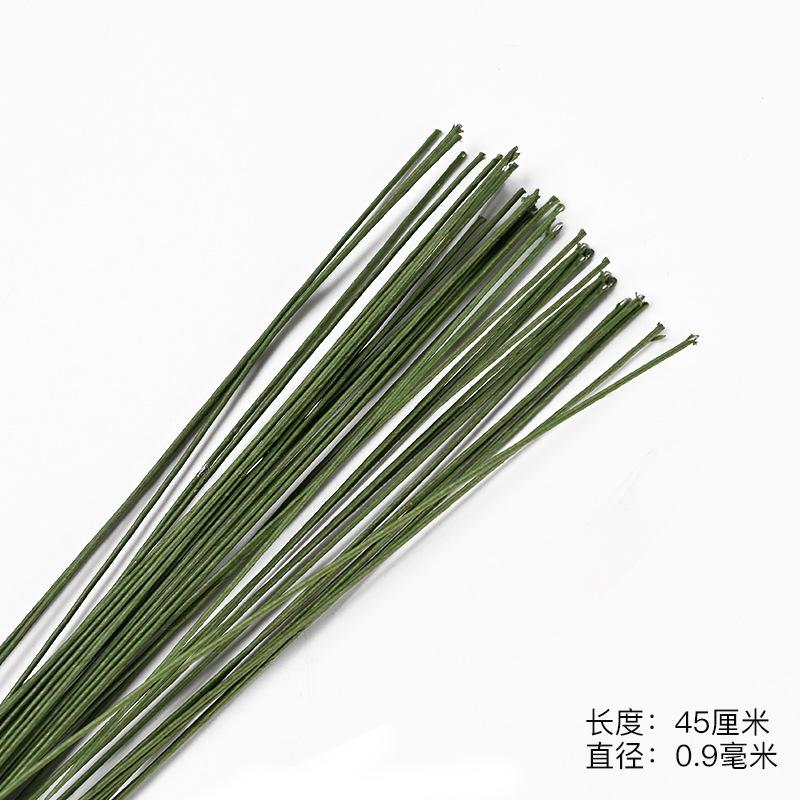 40pcs Flower Stem Iron Wire for DIY Bridal Bouquet Christmas Wedding Celebration Home Vase Decor - Floral Accessory Material