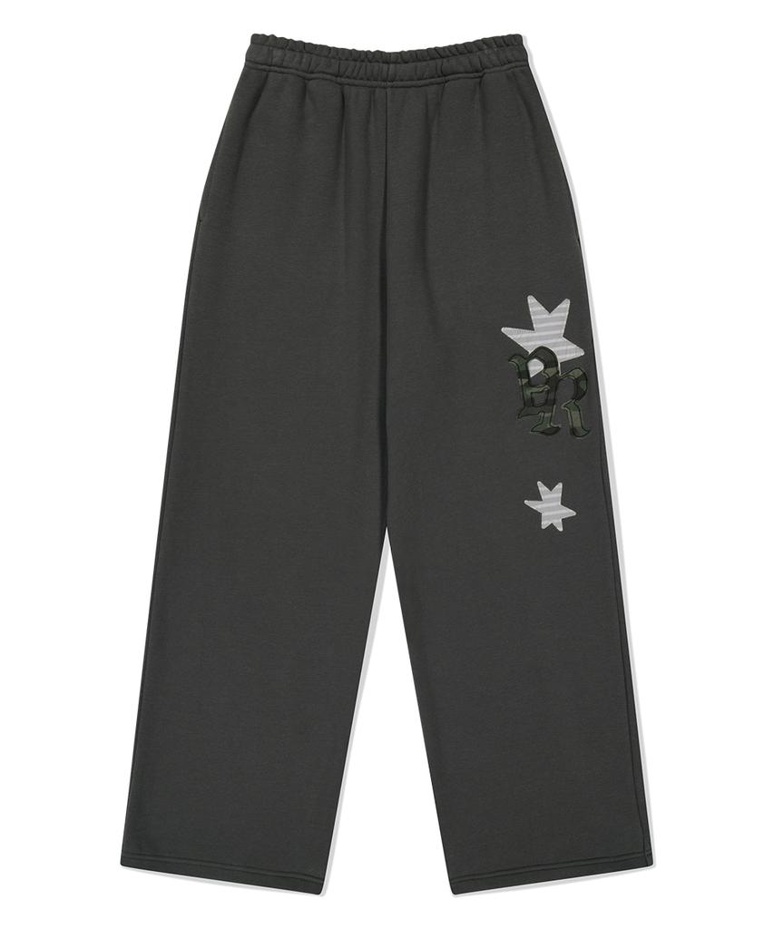 MAHAGRID Pray Applique Sweat Pant Charcoal(Mg2Ffmpa05A)
