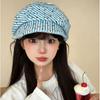Dopamine Color Polka Dot Beret Female Autumn Vintage Striped Cloud Octagonal Hat Versatile Newsboy Hat