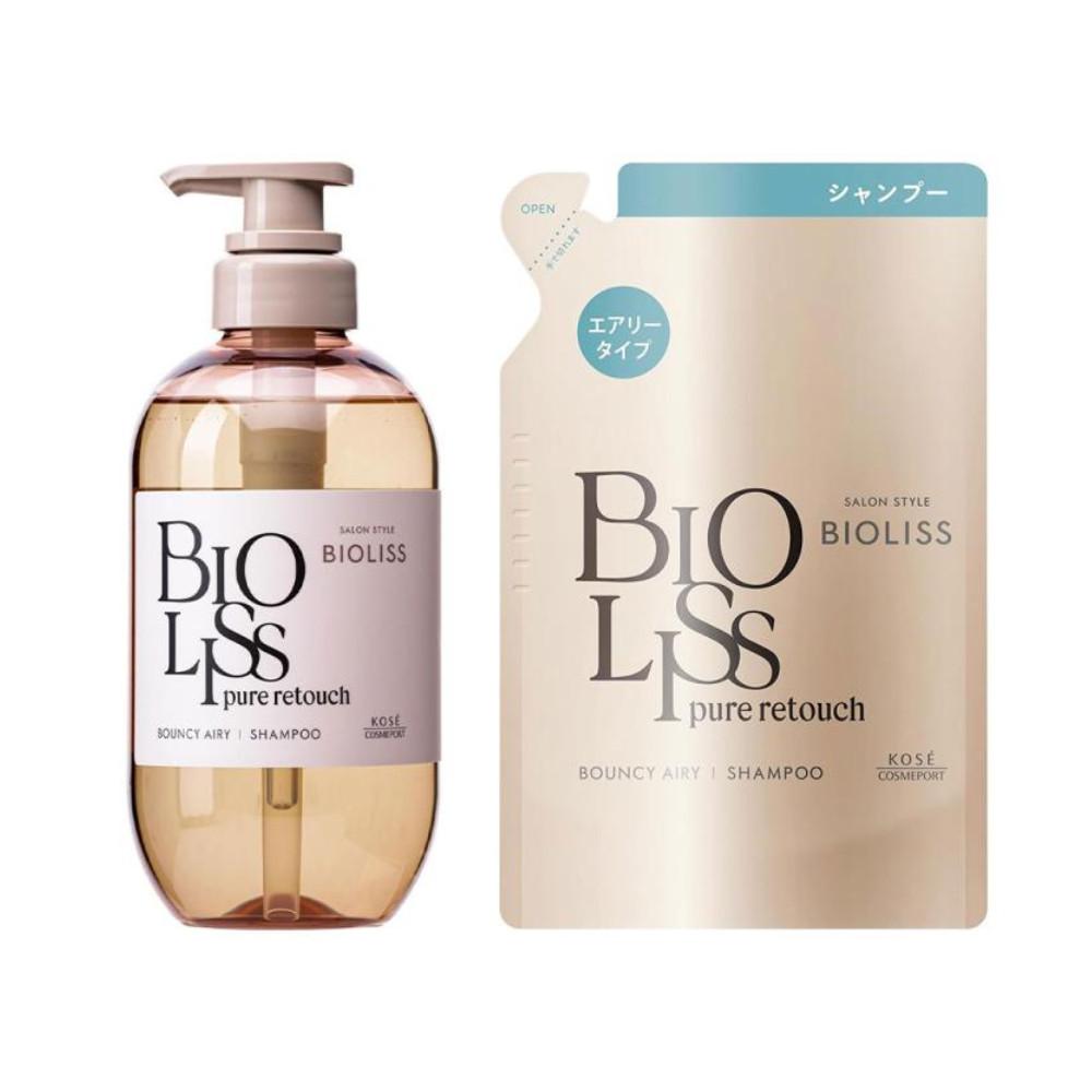 Kose Cosmeport Salon Style Bioliss Pure Touch Petafuwa Shampoo 480ml  Refill 340ml
