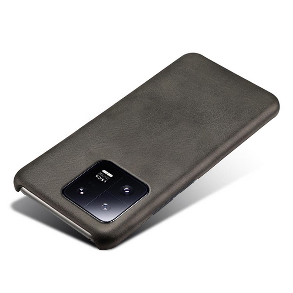 For Xiaomi 13 Pro 5G Calf Textured Cell Phone Cover Anti-fall PU Leather Coated PC Mobile Phone Case