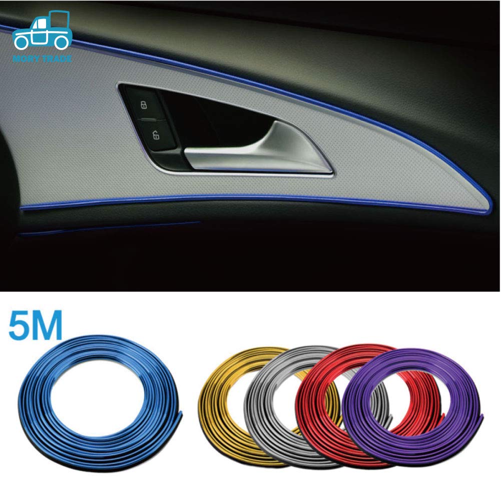 morytrade Plated Mall Interior Color Car Car Mall Car Interior Dress Up Length 5m (Gold)