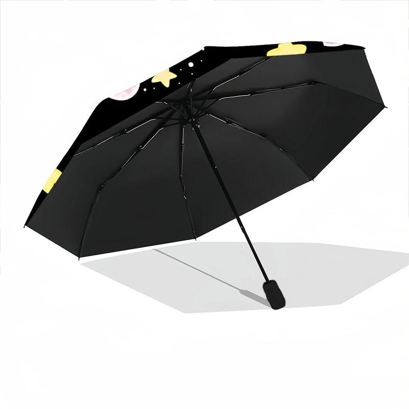 1pc Space Cats Automatic Open/close, All-Season Portable Folding Umbrella, Travel, Everyday, Formal Events - Compact Luxury Parasol, Outdoor Accessory