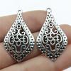 10pcs Charms Waterdrop For Earring Making DIY Jewelry Findings For Jewelry Making Accessories Antique Silver Color