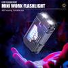 XIWANGFIRE Super Bright Pocket Torch Light LED Multifunctional Linterna Magnetic COB EDC Mini Keychain Flashlight Rechargeable