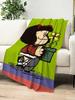 Warm Cozy Flannel Throw Blanket Soft Plush Cartoon Design for Living Room Sofa Bedroom Office Travel  Perfect Gift