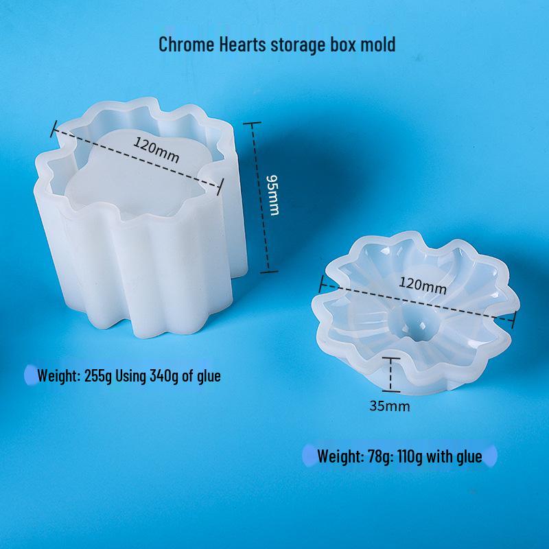 

Пан Яя DIY Силиконовые формы для эпоксидной смолы в виде сердца и ириса для ювелирных изделий, зеркальной шкатулки для хранения