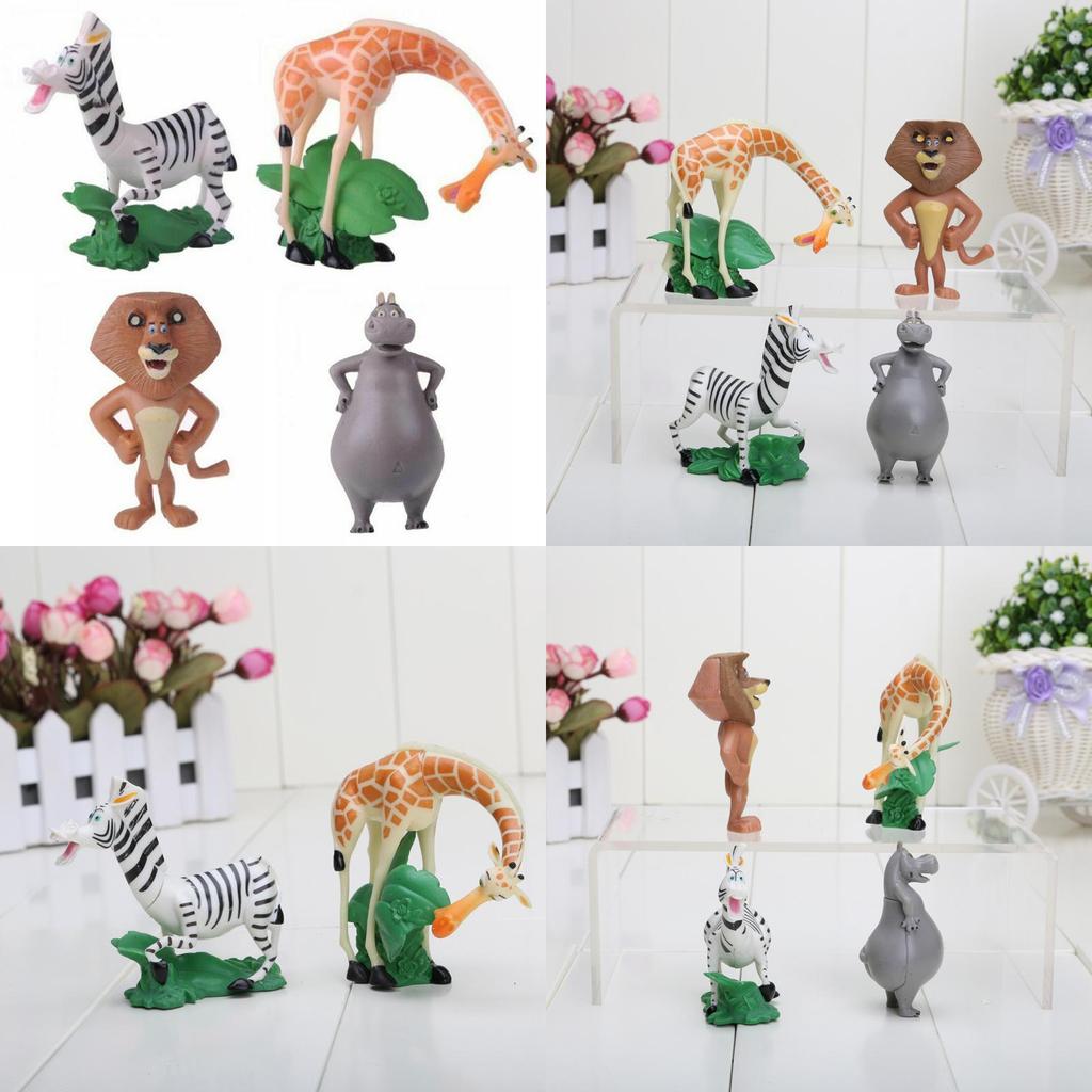 Decora Con Action Figure del Film Madagascar Bambole Fedeli ai Personaggi Per Ornamento Materiale Pvc Sicuro