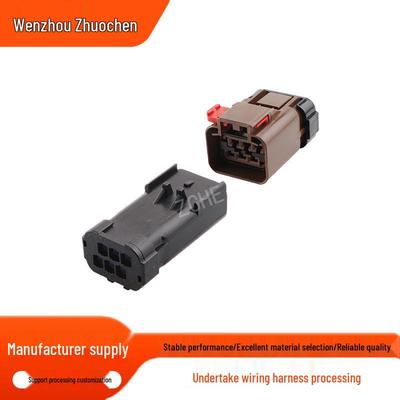 6-Pin Automotive Connector Set: Male & Female Plugs (Item 54200612 & 54200608)