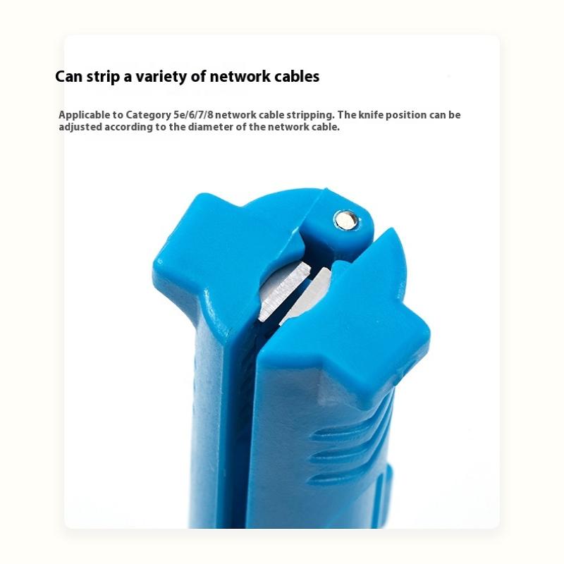 Round Grip Spring Lever Electrical Wire Stripper Pen Rotary Coax Coaxial Cable Wire Pen Cutter Audio Video Cable Stripping Tool