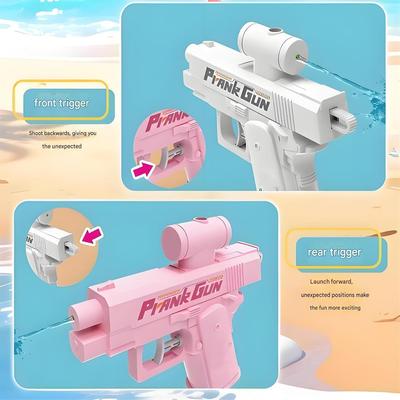Creative Prank Double Sided Reverse Water Spray Gun Summer Trick Tactics Double Directional Water Spray Mini Fun Water Gun