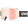 Uvex Athletic CV Ski and Snowboard Single Compatible with Glasses Goggles, Unisex, High-contrast Mirror, Lens,